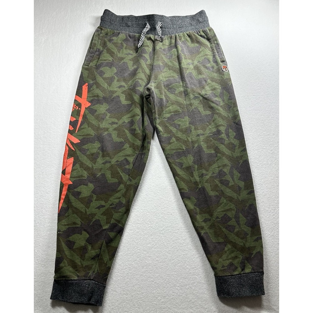 TRUKFIT Men's Camo Jogger Sweatpants Graphic‎ Green Black Size M Streetwear